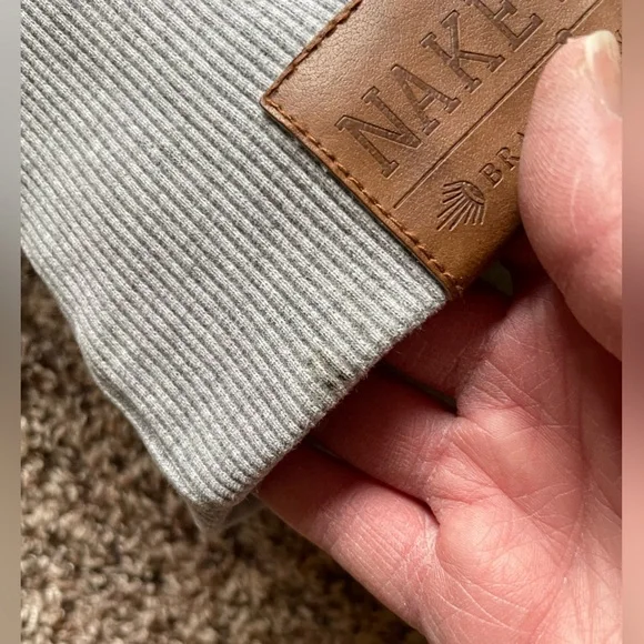 Naketano Cowl Neck Hooded Sweatshirt Hoodie Rope Drawstring Long Length Tunic - Picture 16 of 16